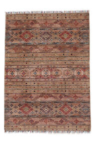  Shabargan 絨毯 126X175 オリエンタル 手織り 濃い茶色/ホワイト/クリーム色 (ウール, アフガニスタン)