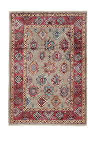 絨毯 オリエンタル カザック Fine 絨毯 124X177 茶/深紅色の (ウール, アフガニスタン)