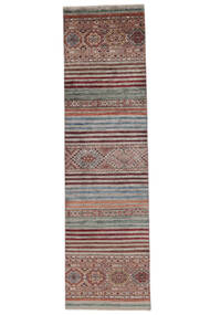  Shabargan 絨毯 81X296 オリエンタル 手織り 廊下 カーペット 茶/深紅色の (ウール, )