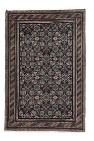  アルデビル 絨毯 73X110 オリエンタル 手織り 黒/ホワイト/クリーム色 (ウール, ペルシャ/イラン)