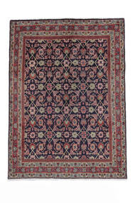  タブリーズ 絨毯 123X168 オリエンタル 手織り 濃い茶色/ホワイト/クリーム色/黒 (ウール, ペルシャ/イラン)