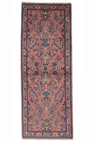  サルーク 絨毯 80X214 オリエンタル 手織り 廊下 カーペット ホワイト/クリーム色/深紅色の (ウール, ペルシャ/イラン)