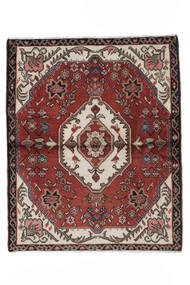 絨毯 ペルシャ ハマダン 絨毯 120X142 深紅色の/黒 (ウール, ペルシャ/イラン)