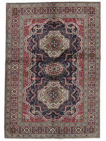  タブリーズ 絨毯 137X197 オリエンタル 手織り ホワイト/クリーム色/濃い茶色 (ウール, ペルシャ/イラン)