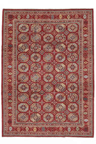 絨毯 オリエンタル カザック Fine 絨毯 250X343 深紅色の/茶 大きな (ウール, アフガニスタン)