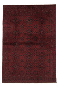 手織り アフガン Khal Mohammadi 絨毯 164X236 ウール 絨毯 黒/深紅色の 絨毯 