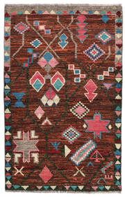  Moroccan Berber - Afghanistan 絨毯 90X143 モダン 手織り 黒/濃い茶色 (ウール, アフガニスタン)