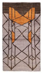  Moroccan Berber - Afghanistan 絨毯 80X142 モダン 手織り 薄茶色/黒 (ウール, アフガニスタン)