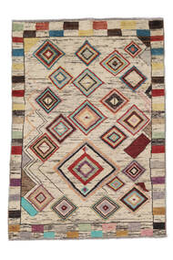  Moroccan Berber - Afghanistan 絨毯 122X172 モダン 手織り 薄茶色/濃い茶色 (ウール, アフガニスタン)