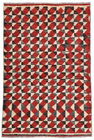  Moroccan Berber - Afghanistan 絨毯 89X121 モダン 手織り 深紅色の/黒 (ウール, アフガニスタン)