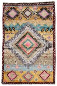  Moroccan Berber - Afghanistan 絨毯 88X133 モダン 手織り 濃い茶色/茶 (ウール, アフガニスタン)
