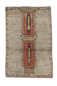  Moroccan Berber - Afghanistan 絨毯 90X137 モダン 手織り 濃い茶色/ホワイト/クリーム色/茶 (ウール, アフガニスタン)