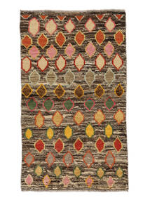  Moroccan Berber - Afghanistan 絨毯 83X140 モダン 手織り 濃い茶色/ホワイト/クリーム色 (ウール, アフガニスタン)