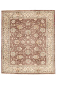  Ziegler 絨毯 249X290 オリエンタル 手織り 茶/濃い茶色 (ウール, アフガニスタン)