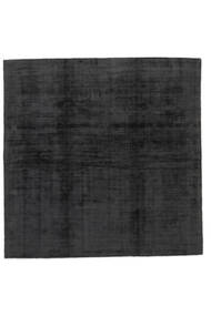  Tribeca - 訳あり商品 絨毯 Ø 250 モダン ラウンド 黒/ホワイト/クリーム色 大きな ( インド)