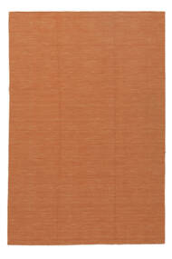  キリム ルーム - 訳あり商品 絨毯 200X300 モダン 手織り 深紅色の/ホワイト/クリーム色 (ウール, インド)