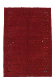  ギャッベ ルーム Frame - 訳あり商品 絨毯 160X230 モダン 黒/深紅色の (ウール, インド)
