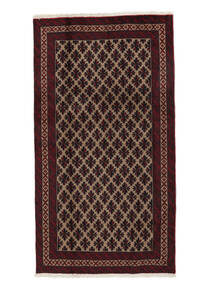  バルーチ 絨毯 93X168 オリエンタル 手織り 廊下 カーペット 黒/ホワイト/クリーム色 (ウール, ペルシャ/イラン)