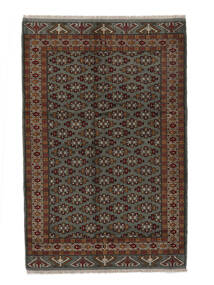  トルクメン 絨毯 161X243 オリエンタル 手織り 黒/ホワイト/クリーム色 (ウール, ペルシャ/イラン)