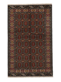  トルクメン 絨毯 154X241 オリエンタル 手織り 黒/ホワイト/クリーム色 (ウール, ペルシャ/イラン)