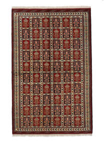  トルクメン 絨毯 152X234 オリエンタル 手織り ホワイト/クリーム色/濃い茶色/黒 (ウール, ペルシャ/イラン)