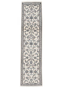  ナイン 絨毯 76X297 オリエンタル 手織り 廊下 カーペット 濃いグレー/ベージュ (ウール, )