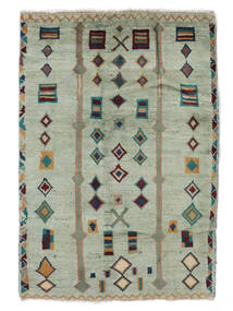  Moroccan Berber - Afghanistan 絨毯 94X140 モダン 手織り 深緑色の (ウール, アフガニスタン)