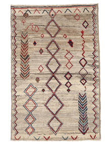  Moroccan Berber - Afghanistan 絨毯 114X176 モダン 手織り 茶/薄茶色 (ウール, アフガニスタン)