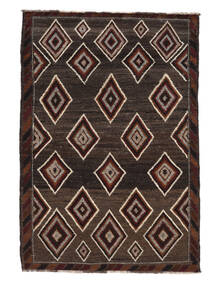  Moroccan Berber - Afghanistan 絨毯 124X185 モダン 手織り 黒/濃い茶色 (ウール, アフガニスタン)