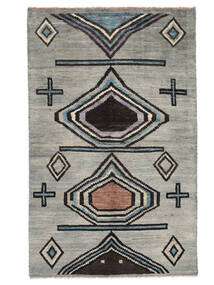  Moroccan Berber - Afghanistan 絨毯 112X180 モダン 手織り 濃いグレー/黒 (ウール, アフガニスタン)