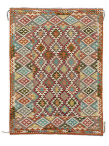  キリム アフガン オールド スタイル 絨毯 143X191 オリエンタル 手織り 茶/ベージュ (ウール, )