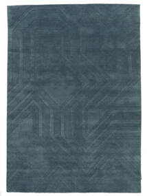  Labyrint - ダーク Teal 絨毯 200X300 モダン 黒/紺色の (ウール, インド)