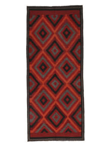  アフガン ヴィンテージ キリム 絨毯 148X353 オリエンタル 手織り 廊下 カーペット ホワイト/クリーム色/黒 (ウール, アフガニスタン)
