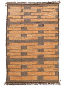  Moroccan Berber - Afghanistan 絨毯 201X308 モダン 手織り 濃い茶色/茶 (ウール, アフガニスタン)