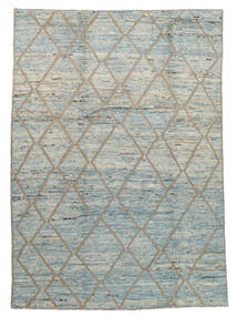  Contemporary Design 絨毯 206X295 モダン 手織り 濃いグレー/ターコイズ (ウール, アフガニスタン)