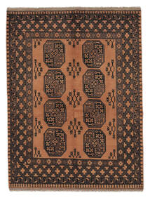  アフガン Fine 絨毯 154X202 オリエンタル 手織り 茶/黒 (ウール, )