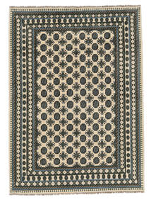  アフガン 絨毯 173X232 オリエンタル 手織り 黒/ベージュ (ウール, アフガニスタン)