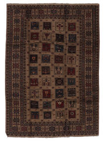  バルーチ 絨毯 208X290 オリエンタル 手織り 黒 (ウール, アフガニスタン)