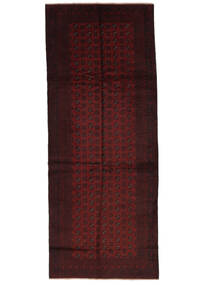  バルーチ 絨毯 153X384 オリエンタル 手織り 廊下 カーペット 黒 (ウール, )