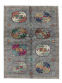  Shabargan 絨毯 154X201 オリエンタル 手織り 濃いグレー/黒 (ウール, )