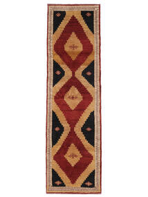  ギャッベ ペルシャ 絨毯 82X283 モダン 手織り 廊下 カーペット 茶 (ウール, ペルシャ/イラン)