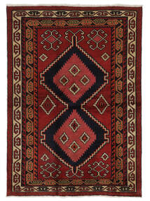  ロリ 絨毯 163X228 ペルシャ ウール 絨毯 黒/深紅色の 絨毯 