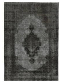 絨毯 カラード ヴィンテージ 絨毯 246X352 黒/濃いグレー (ウール, ペルシャ/イラン)