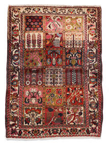  バクティアリ 絨毯 110X150 オリエンタル 手織り 濃い茶色/黒 (ウール, ペルシャ/イラン)