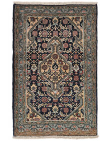 絨毯 手織り アルデビル 絨毯 70X108 黒/茶 (ウール, ペルシャ/イラン)
