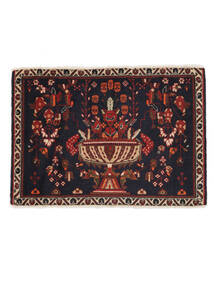 絨毯 オリエンタル アフシャル/Sirjan 絨毯 60X85 黒/深紅色の (ウール, ペルシャ/イラン)