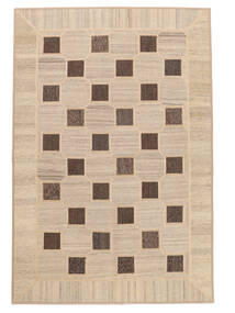  キリム パッチワーク 絨毯 162X241 モダン 手織り 薄茶色/濃い茶色 (ウール, ペルシャ/イラン)