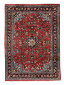  マハル 絨毯 222X308 オリエンタル 手織り 黒/濃い茶色 (ウール, ペルシャ/イラン)