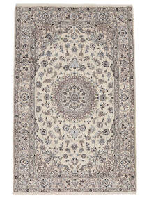  ナイン 絨毯 195X298 オリエンタル 手織り 薄い灰色/濃いグレー (ウール, ペルシャ/イラン)