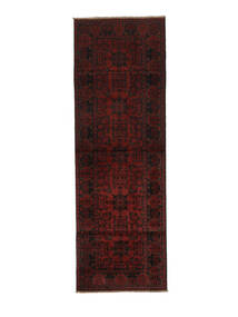 絨毯 オリエンタル アフガン Khal Mohammadi 82X245 廊下 カーペット 黒/深紅色の (ウール, アフガニスタン)